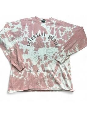BDG Urban Outfitters Celestial Plane Tie-Dye Long Sleeve Tee - Small